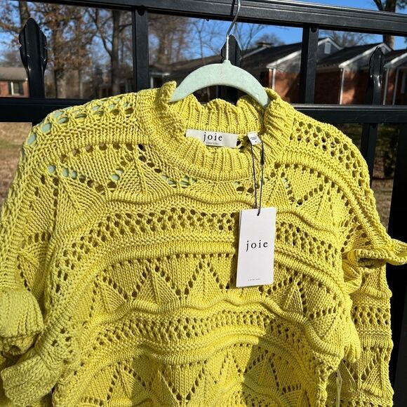Joie Hockley Knit Ruffle Sweater NWT - Picture 6 of 15